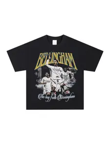 2026 Summer New Jude Bellingham Football T-shirt for Men and Women Y2K Loose Soft Short Sleeve Collage Printed Casual Street Wear T-shirt