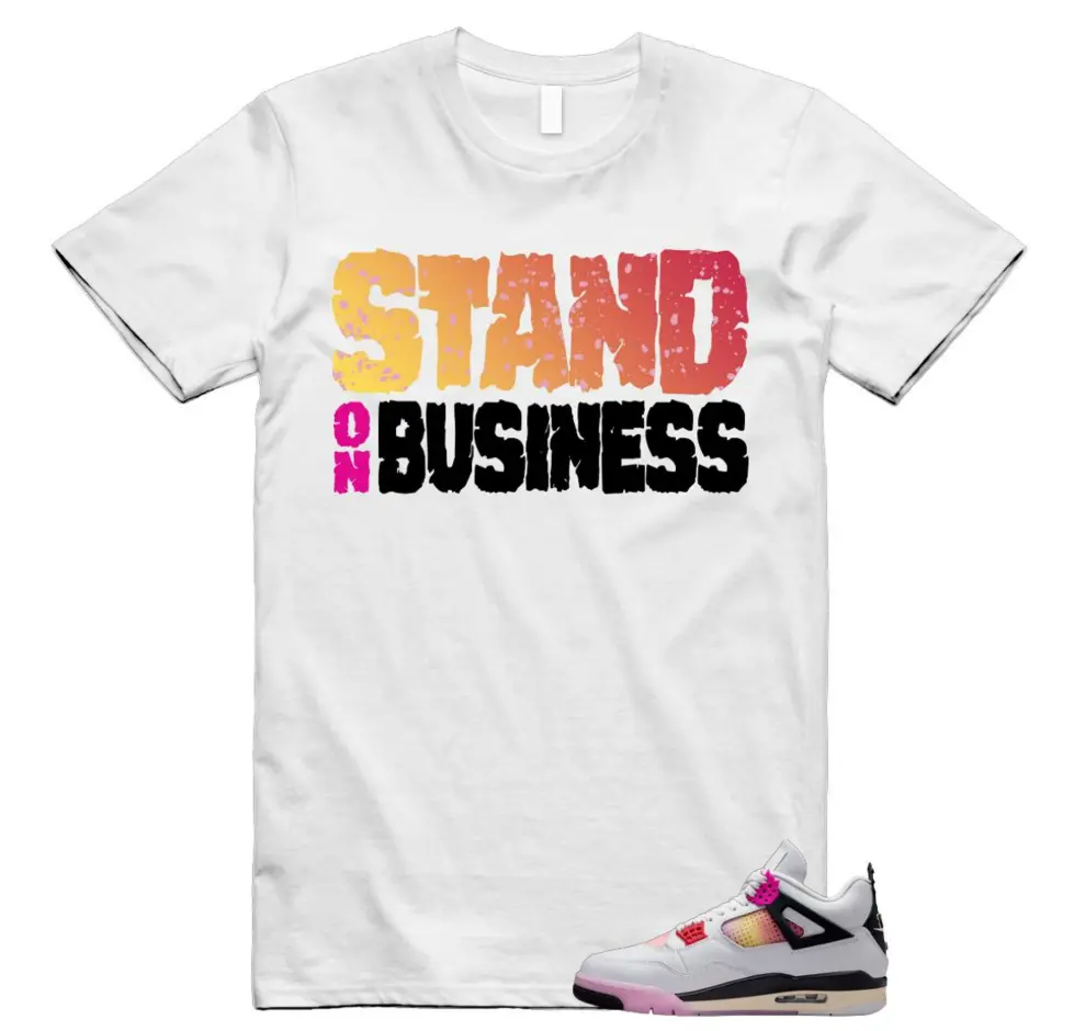 4 Comic White Black Pink Anthracite Fire Arctic T Shirt Match Stand On, 4 Comic Sneaker Matching Shirt, Cotton Unisex Graphic T-Shirt
