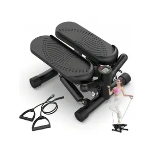 sport equipment  Steppers Mini Stair hine With Resistance Bands 330lbs Twist Stepper Portable Exercise Equipment For Full Body Workout Black