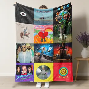 Bad Benito Covers Bowl 2026 Halftime Show Blankets,Soft Warm and Cozy Living Room Shawl Office Flannel Blanket All Seasons Travel Blanket Multipurpose Gift Home Decor