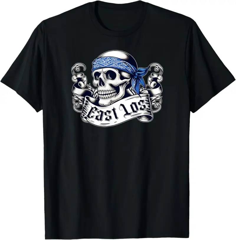 East Los East Los Angeles Shirt Cholo Homie Chicano Biker T-Shirt