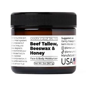 Santa Cruz Paleo Beef Tallow Beeswax and Honey Moisturizer