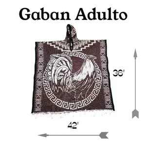 Gaban Afelpado Gallo Warm Cold Water Shawl for Men Traditional Design Made by Artisans