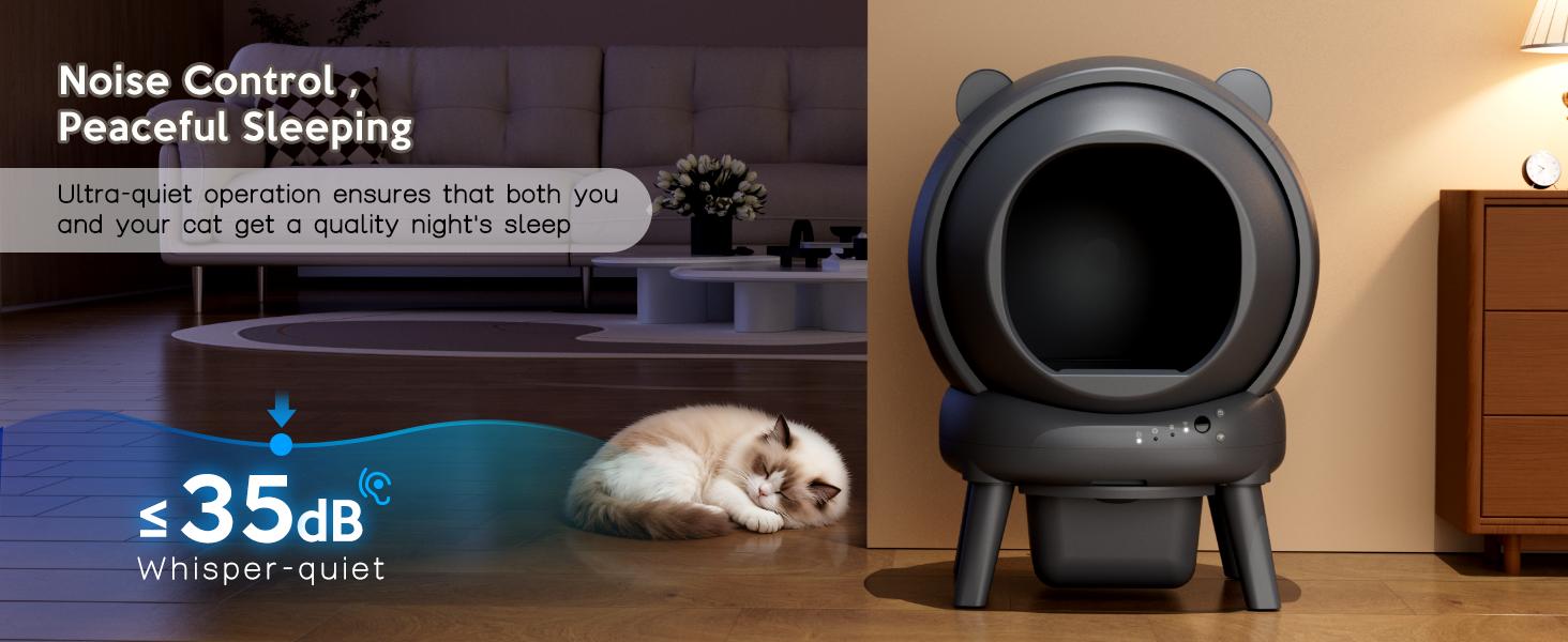 Self-Cleaning Smart Cat Litter Box, App Real-Time Monitor Odor-Free Washable Automatic Kitty Toilet with Safety Weight Detection, Anti-Pinch Protection & Low Noise Operation,SohoChic Self-Cleaning Smart Cat Litter Box, App Real-Time Monitor Odor-Free Washable Automatic Kitty Toilet with Safety Weight Detection, Anti-Pinch Protection & Low Noise Operation,SohoChic