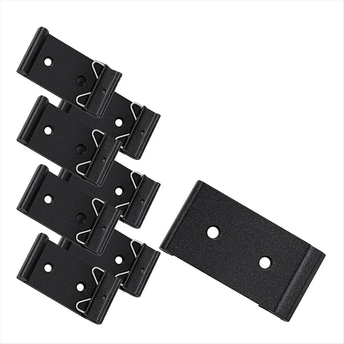 10 Pcs Din Rail Mount Clip Snap in Universal Mounting Brackets Fixed Clamp,Relay Clip for 35mm Din Rail Switches 1.02Inch