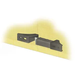 Timberline Locks  Timberline Double Door Latch with Slam Action - Black