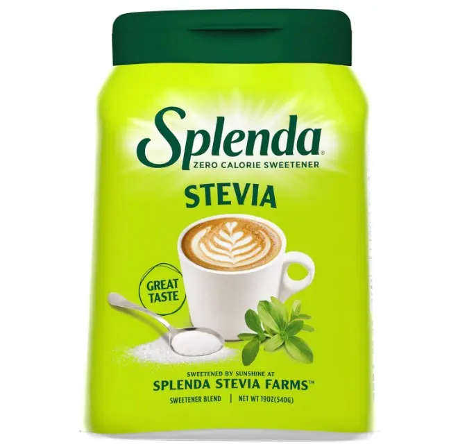 SPLENDA Stevia Zero Calorie Sweetener, Plant Based Sugar Substitute Granulated Powder, 19 oz Jar