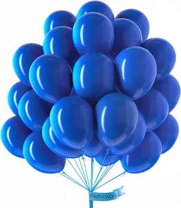 PartyWoo Royal Blue Balloons 50 pcs 12 Inch Matte Dark Blue Latex Helium Balloons for Graduation Independence Day Memorial Day Baseball Baby Shower Gender Reveal Birthday Party Decorations Blue-Y59