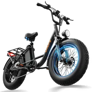 1500W Peak Motor Ebike, 20"×4.0" Fat Tire Electric Bike for Adults, 80-100 Mile Range, 48V 15.6AH Removable Battery, 7-Speed All-Terrain Electric Bicycle for Commute, UL 2849 Certified