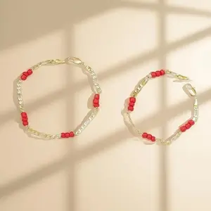 Hypoallergenic Premium Gold-Tone Bracelet – Parent-Child Matching Durable Design, Family Bonding Accessory for Holiday Gatherings