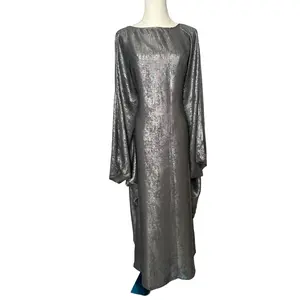 Silver Luxe Batwing Abaya ✨