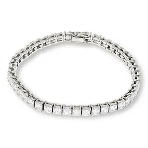 Radiance by Absolute™ Stainless Steel Princess Stone Magnetic Bracelet