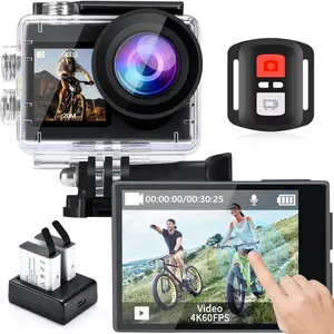 i8 98FT Zoom  Camera Underwater, 20MP 5X Action Camera with EIS, WiFi Remote Control for Snorkeling Cycling Vlogging