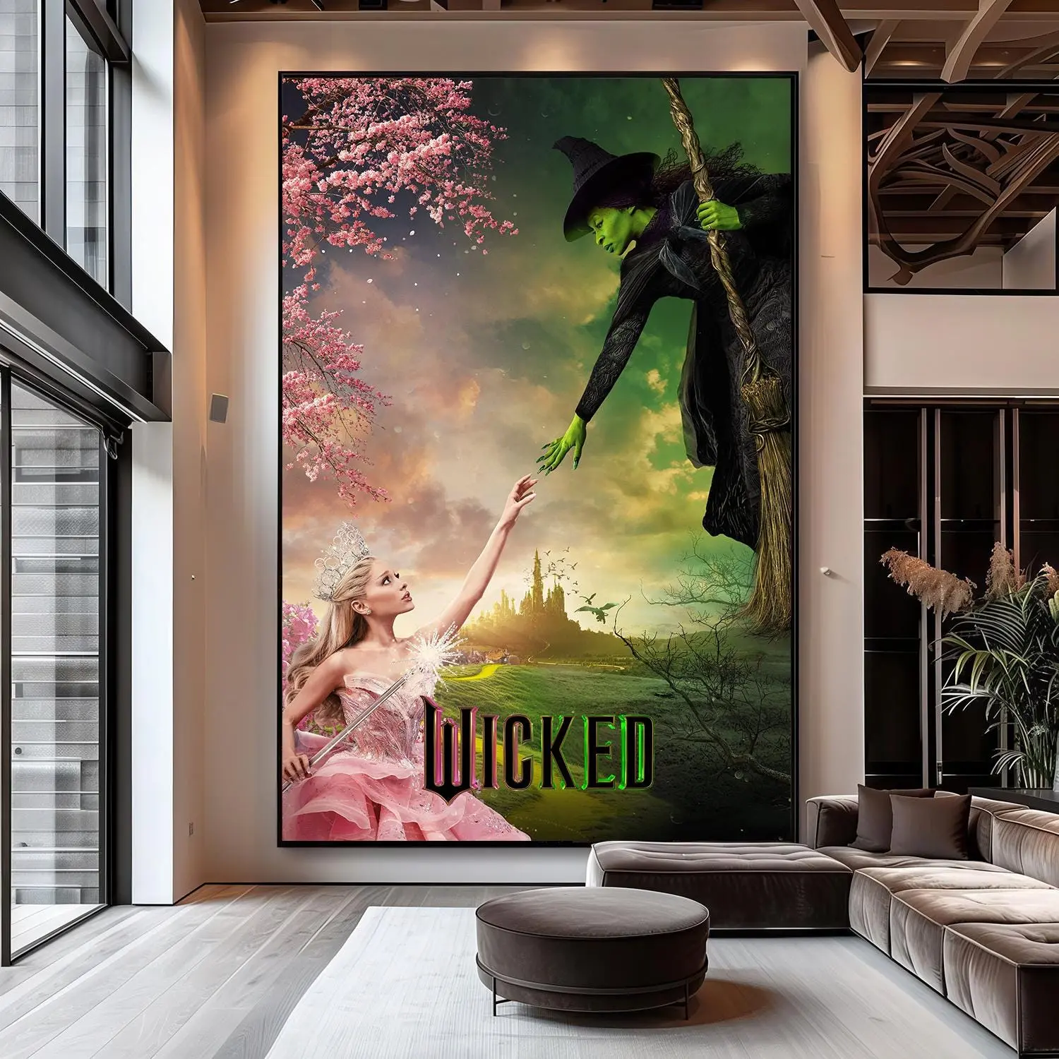 Wicked Movie Poster, Wall Art Limited Collection, Home Decor Gift Idea ( Unframed- Print Only )