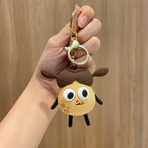 The Adorable Potato Squeeze Toy Is a Stress-Relief Cartoon Silicone Accessory That Is Soft to The Touch And Washable. It'S Perfect for Backpacks Or Car Keys, Making It an Ideal Gift for Friends During Christmas, Thanksgiving, Carnivals, And More