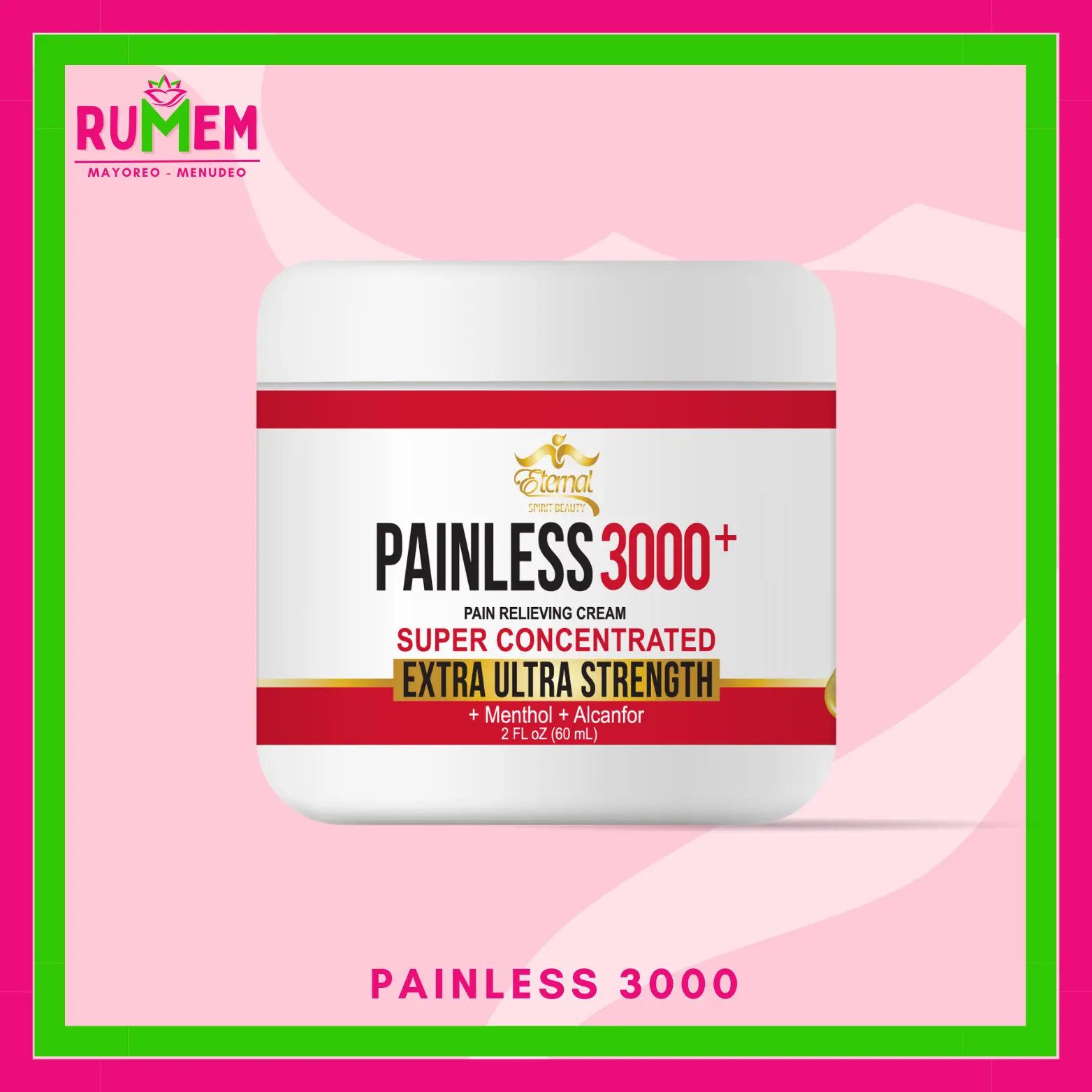 PAINLESS 3000 CREAM WITH ARNICA AND MENTOL ETERNAL SPIRIT BEAUTY