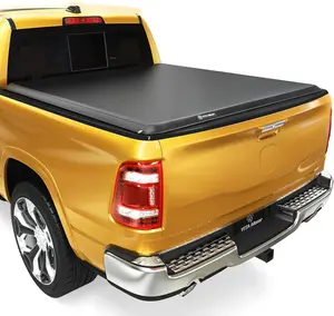 6.4 ft Bed Soft Roll Up Truck Bed Tonneau Cover Compatible with 2002-2018 Dodge Ram 1500/2019-2024 Ram 1500 Classic, 2003-2025 Dodge Ram 2500/3500, Fleetside Without RamBox
