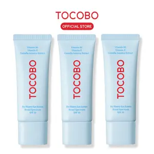 [TOCOBO Official] 3 Pack Bio Watery Sun Screen Broad Spectrum SPF 50 | Korean Sunscreen Skincare Non-Greasy Hydrating Sunscreen Protector solar en crema FPS 50
