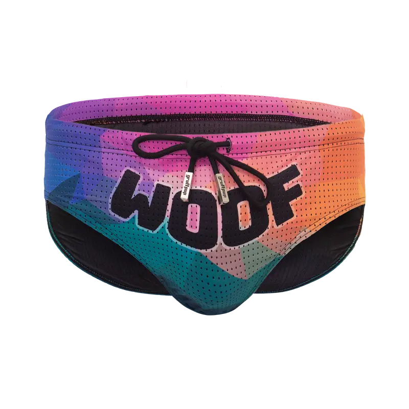 Bulge Boost Swim Brief - Woof Prism