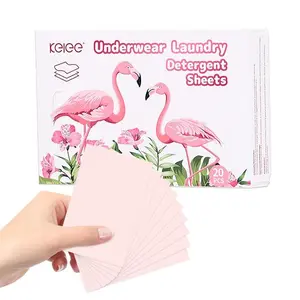 One Box of 20 Pieces Washes Up to 40 Times, Full Dissolving Underwear Laundry Tablets, Hand Wash Daily Portable Home Cleaning