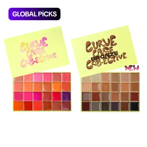 [Made by Mitchell] Curve Case Collective XL - 24-Shade All-in-One Cream Blush Palette for Sculpted & Glowy Cheeks from Soft to Neon Looks