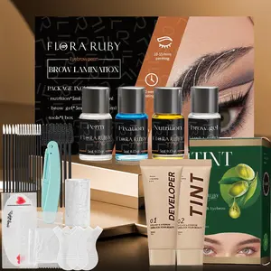 Eyebrow Perming Kit, 1 Set DIY Eyebrow Tinting Kit for Natural Results, Instant Lash and Brow Tint, Large Capacity, Safe and Easy To Use, Makeup