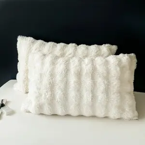 Plush Pillow Cover, Soft Plush Material, Comfortable & Durable Design, Perfect for Home Decor, Available in Multiple Sizes, Soft Furry Cushion