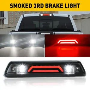AUTOONE For 2009-2014 Ford F150 Truck LED Third Tail 3rd Brake Cargo Light Smoked Rear Reverse Lamp ABS Polycarbonate Lens IP68 Waterproof Plug and Play