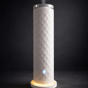 Waterless Scent Diffuser Luxury Hotel Style Cold Air Diffuser Oil Machine for Home 1000 Sq Ft Coverage Quiet Nebulizing Aromatherapy with Remote Elegant White Design