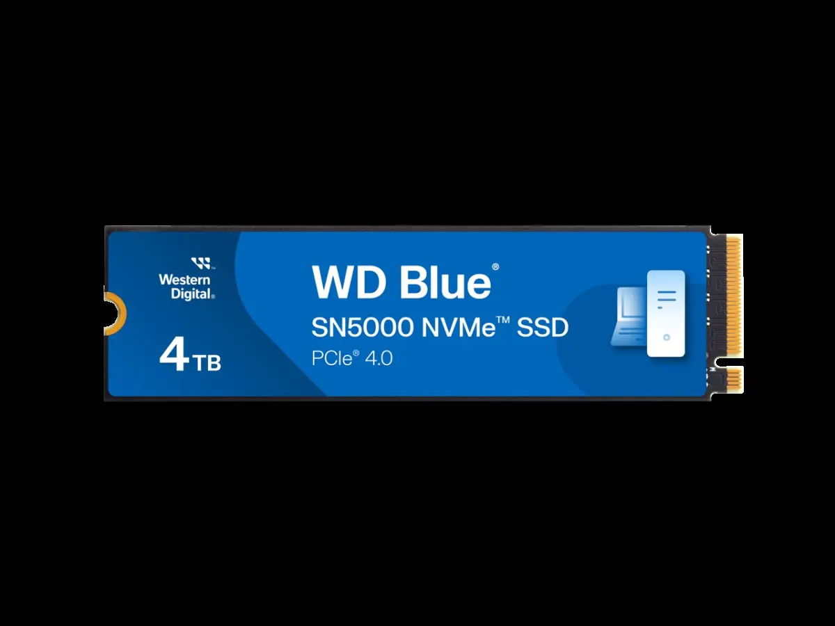 Western Digital Blue SN5000 4 TB M.2 NVMe PCIe Gen 4.0 Internal High-Speed SSD, WDS400T4B0E Data Storage Drive, M.2 Ssd, High-Speed Ssd Ssd