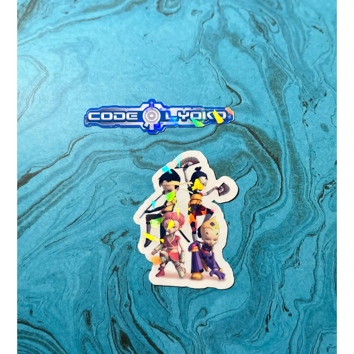 Code Lyoko Holographic Stickers