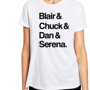 Gossip Girl Cast Shirt – Blair Chuck Dan Serena Tee, Y2K TV Show Fan Graphic T-Shirt