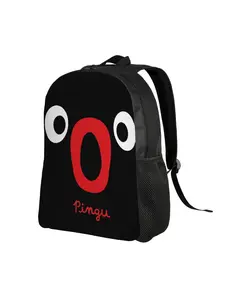1Piece Nut Nut Penguin Vintage Gift New School Year Handbag Large Capacity Pingu Daypack Birthday New Term Starts