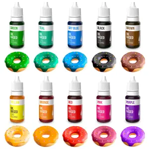 10 Oil Based Food Coloring 35 Fl. Oz Bottles Set Christmas Birthday for Chocolate Candy Melts,Edible Food Dye for Cake Decorating Cookies Icing Fondant Meringues Baking Nata