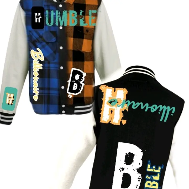 Humble Billionaire Unisex Varsity Jacket for Women and Men - Comfortable Fit & Versatile Casual Wear