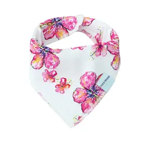 Hibiscus Kiss Bib - Perfect for Baby Girls