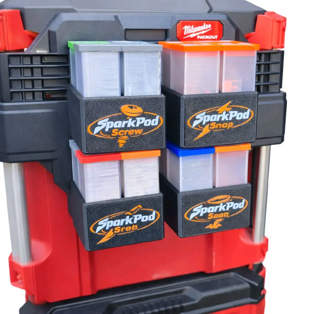 SparkPod System – 4 Pod Organizer Bundle for Electricians