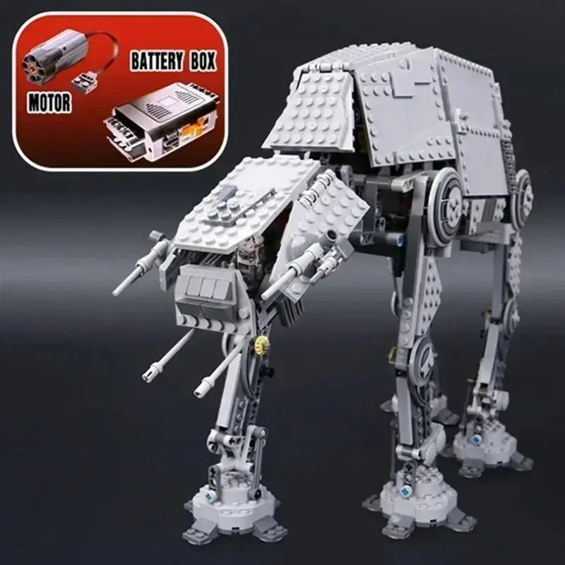 1137PCS with motor+electric walking AT-AT model assembly building blocks kit compatible with 10178 05050 81052 180017 children's DIY toys STEAM education birthday Christmas gifts Building Block Set