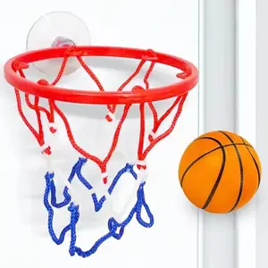 Small Basketball Set, Coordinated Wrist Solid Rubber Elastic Ball, Exercise Shooting Table Game Toy, Fun Indoor Activity, Portable Basketball Goal