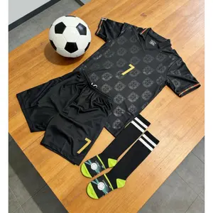 Must-Have for Fans! Portugal #7 Black Gold Jersey