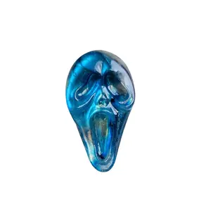 Strong Flash Labradorite Ghost Face Carving High Quality Natural Healing Crystal Gorgeous Stone Gemstone Jewelry Energy Love Girlfriend Boyfriend Souvenir Valentine Anniversary New Year Christmas Halloween Birthday Gift