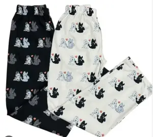 Couple Dragon Hearts Pajama Pants, Unisex Long Sleepwear Cute Dragon Bottoms for Relaxing Nights, Ideal Gift for Valentines Days