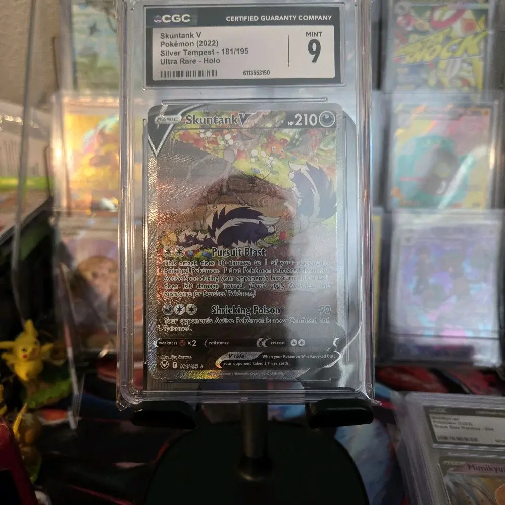 CGC Skuntank #181 Pokémon Ultra Rare Silver Tempest 2022 Mint 9 Card 181/195