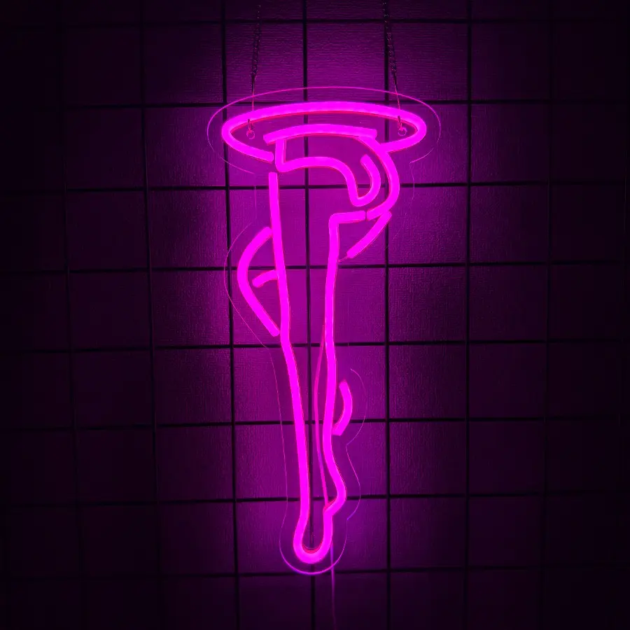 Ballet Girl Neon Sign Pink LED Dance Neon Lights Dancing Woman Neon Wall Light Up Sign for Bedroom Dance room Ballet Academy Y2k Room Decor