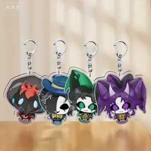 The Freak Circus Anime Keychain (Doctor, Ticket Taker, Jester) for Men and Women, Acrylic Cartoon Figure, Pendant Gift