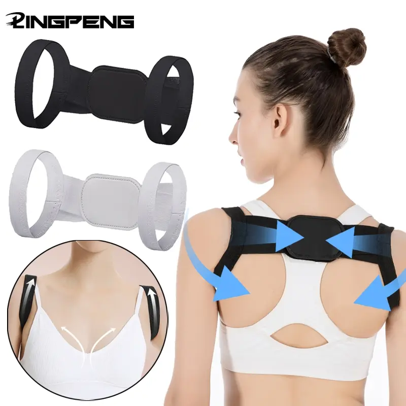 Invisible Wearable Back Straps, Back Posture Strap, Anti Hunchback, Ultra-Thin Breathable Adjustable Design, Quick-Release Sports Strap for Office Study Daily Use
