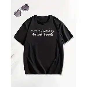 Stay Apart Keep Your Distance Graphic T‑Shirt Clear Double‑Sided Front & Back Print Unisex Casual Soft Cotton Crewneck Short Sleeve Top Ideal For Public Safety Reminders Daily Wear And Statement Streetwear Outfits