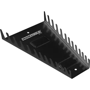 22176 Pro Wrench Organizer, 12 Wrench Rail, SAE and Metric Tool Drawer Organizers For Tool Boxes And Surfaces, Black