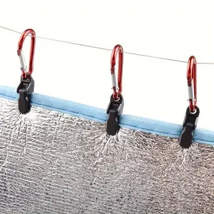 10pcs, Windproof Tents With Hook And Loop Fasteners Used To Securely Fix Waterproof Canvas And Guy Ropes For Outdoor Camping Safety