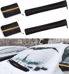 Side Mirror Covers and Windshield Wiper Covers for Trucks Cars SUVs Vans,  Pack Auto Rearview Protection Cover & Windshield Wiper Covers Protect from Ice Snow Frost Dew Rain Bird Poop Side Covers